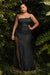 Cinderella Divine CH165C - Plus size sleeveless gown with sequins