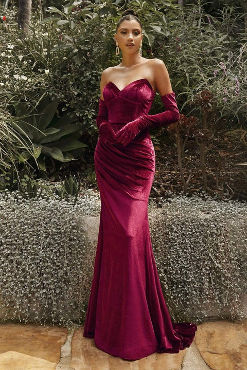 Cinderella Divine CH176 - Gloves and a velvet sweetheart gown