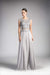 Cinderella Divine cd113 -  A-line Dress with Embellished Illusion Bateau