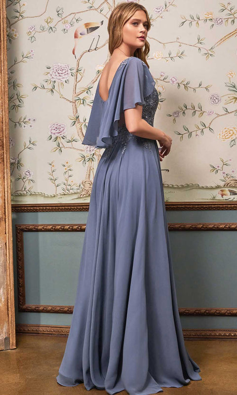 Cinderella Divine HT101 - Formal Illusion Bateau Dress