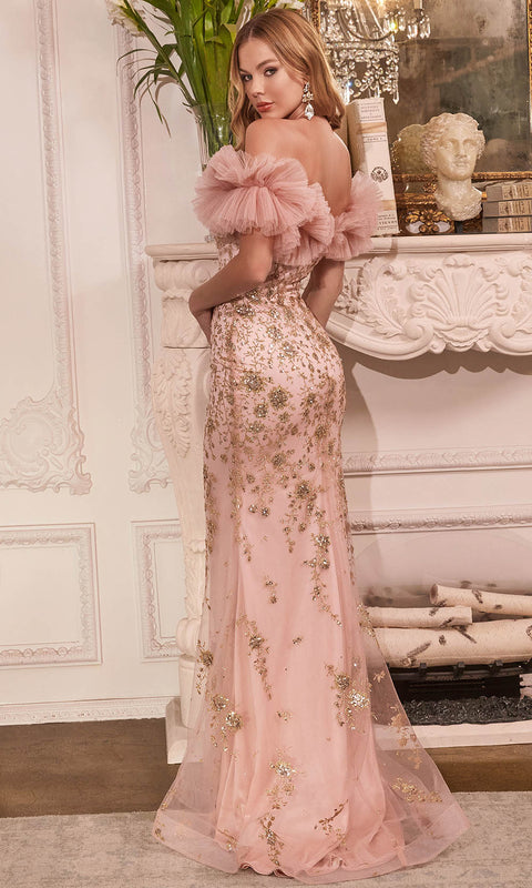 Cinderella Divine J818 - Prom Dress with Ruffles
