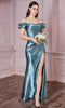 Cinderella Divine KV1056 - Prom Off Shoulder Dress