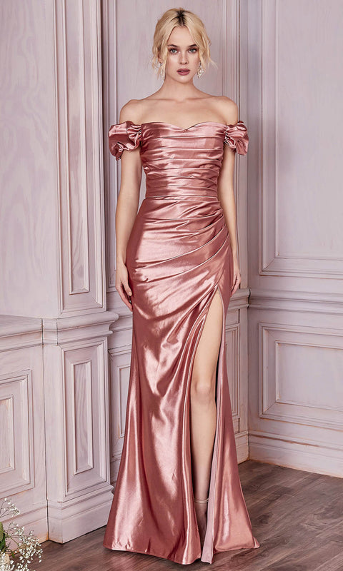 Cinderella Divine KV1056 - Prom Off Shoulder Dress