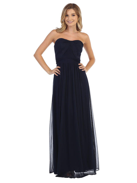 Long  Convertible Bridesmaids Dress