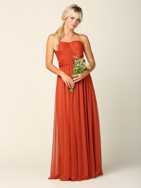 Long  Convertible Bridesmaids Dress