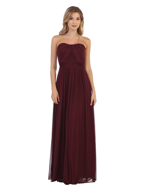 Long  Convertible Bridesmaids Dress