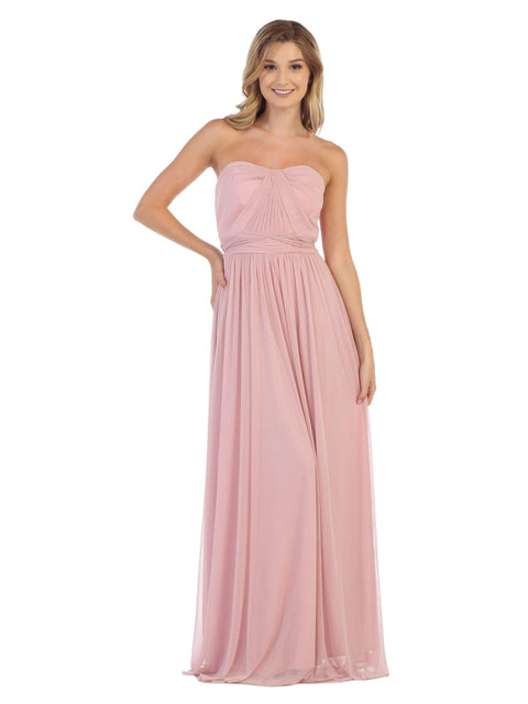 Long  Convertible Bridesmaids Dress