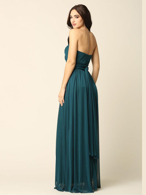 Long  Convertible Bridesmaids Dress