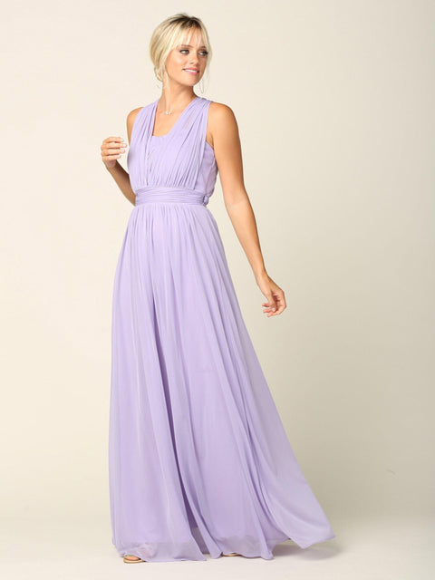 Long  Convertible Bridesmaids Dress