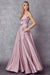 Fitted Sleeveless Cutout Gown by Juliet 223