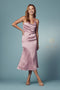 Midi Cowl Neck Dress by Nox Anabel R1027
