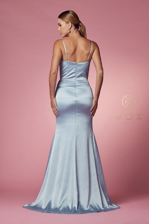 Sleeveless Cowl Neck Mermaid Dress by Nox Anabel R1026