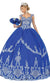 Dancing Queen - 1576  Cap Sleeve Applique Quinceanera, Sweet 16 Gown