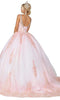 Dancing Queen - 1588 Fitted V Neck Quniceanera, Sweet 16 Ball Gown