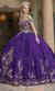 Dancing Queen - 1596 Embroidered Off Shoulder Quinceanera, Sweet 16 Dress