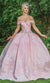 Dancing Queen - 1602 Off Shoulder Lace Ornate Quinceanera, Sweet 16 Dress