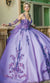 Dancing Queen - 1652 long illusion tulle Quinceanera Dress