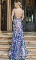 Dancing Queen - 4215 Fitted Elegant Evening Prom Dress.