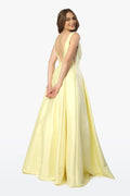 Long V-Neck Prom Dress with Pockets_E156 by Nox Anabel