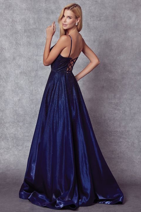 Sleeveless Embellished A-line Gown by Juliet 269