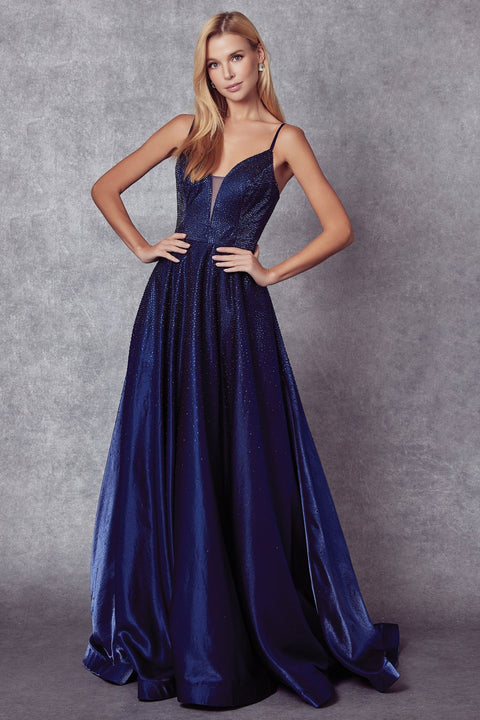Sleeveless Embellished A-line Gown by Juliet 269