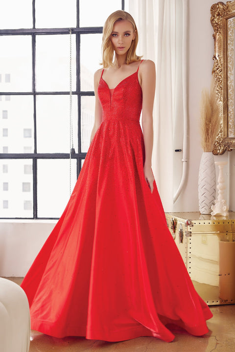 Sleeveless Embellished A-line Gown by Juliet 269