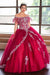 Vestido de quinceañera con hombros descubiertos de Calla KY75128X