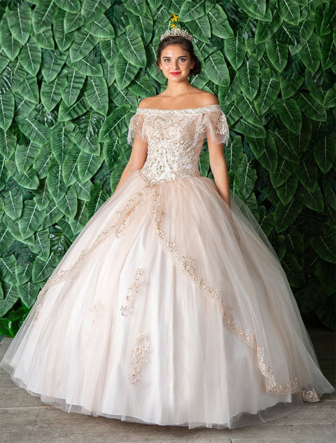 Quinceanera Off Shoulder Dress by Calla KY75128X