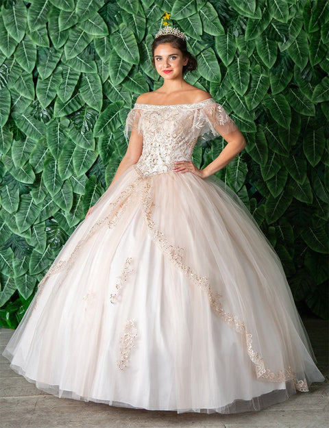 Quinceanera Off Shoulder Dress by Calla KY75128X