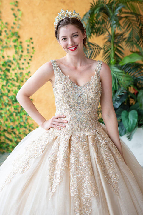 Sleeveless Embellished Quinceanera Dress by Calla KY79781X