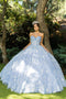 Adorned Strapless Ball Elegance - Cinderella Couture 8071J