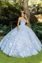 Adorned Strapless Ball Elegance - Cinderella Couture 8071J