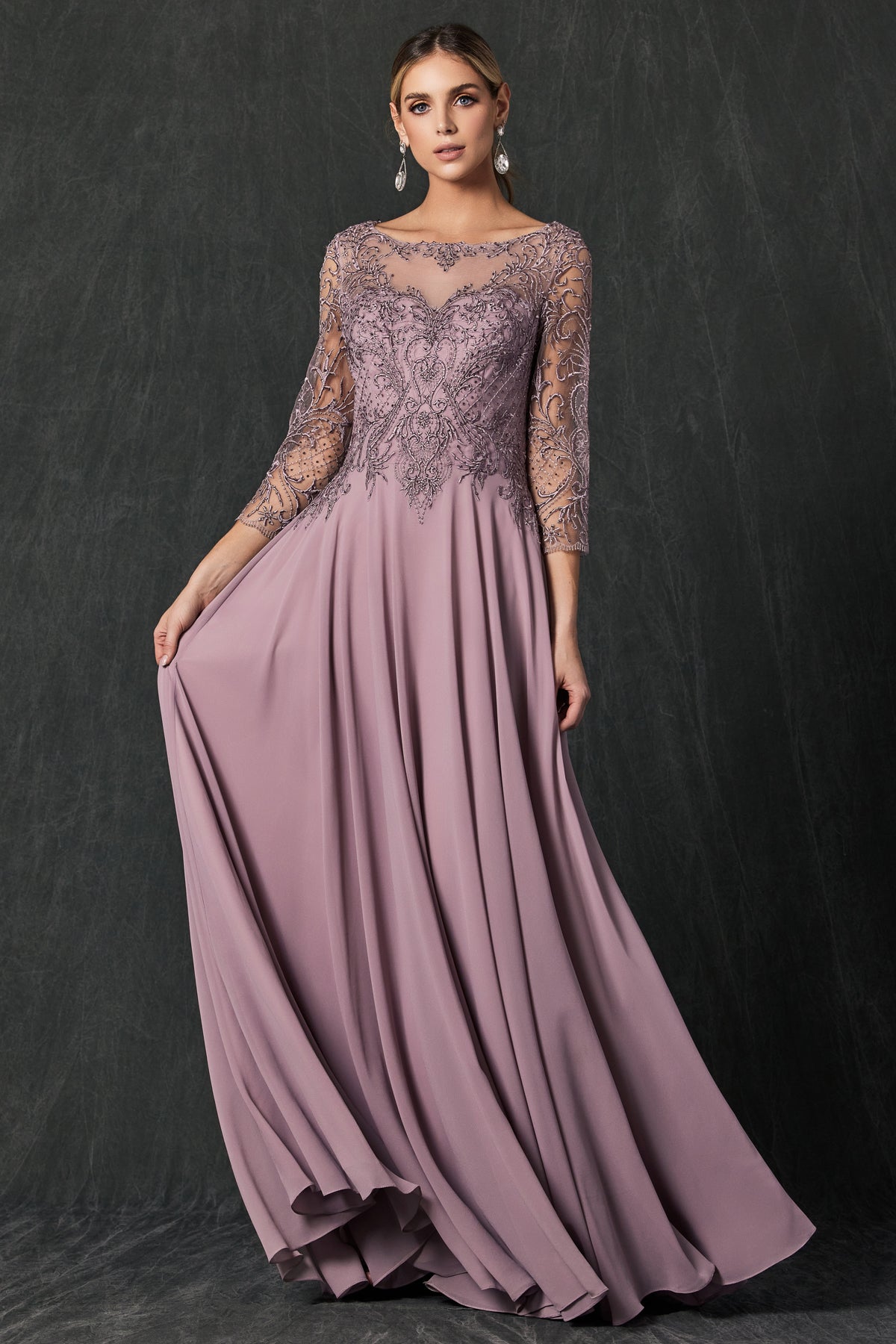 Mormon Modest Prom Dresses A-line Classy Long Sleeves Chiffon Evening Dress La Divine CD0171 Sparkly Mormon Modest Prom Dresses A-line Classy Long Sleeves Chiffon Evening Dress La Divine CD0171 Sparkly
