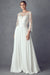 3/4 Sleeve Embroidered White Gown by Juliet M11-W