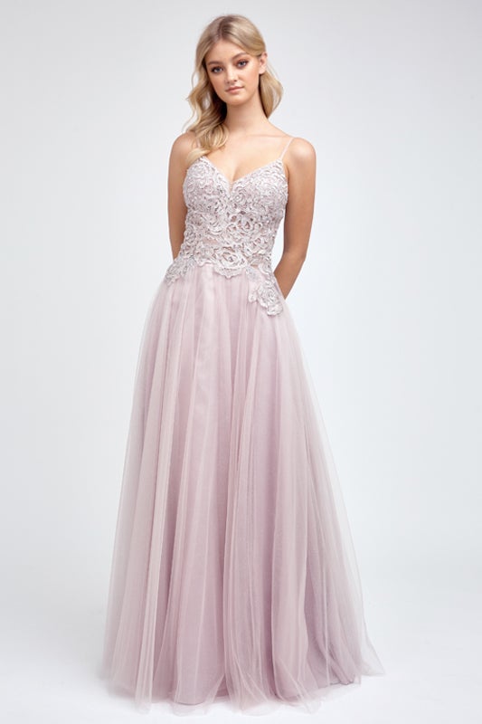 Embroidered A-line Tulle Bodice Gown by Juliet 212 sheerdreamz Embroidered A-line Tulle Bodice Gown by Juliet 212 sheerdreamz
