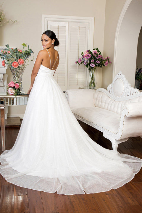 Elizabeth K GL1904's Wedding Dress with Embroidered Glitter Detailing – alternate view 2