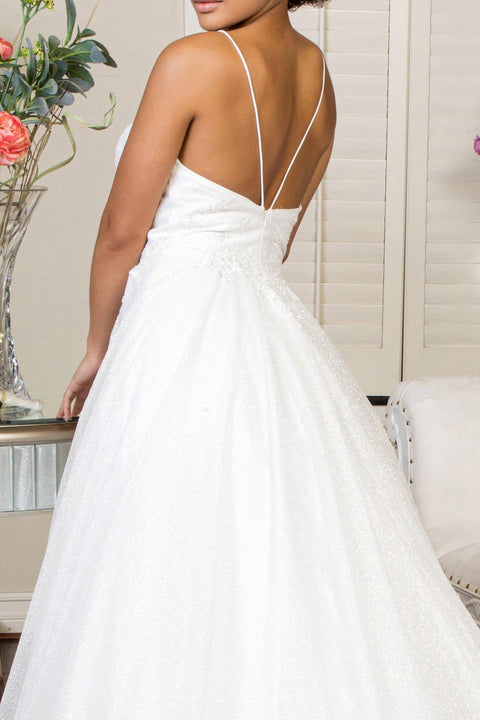 Elizabeth K GL1904's Wedding Dress with Embroidered Glitter Detailing – alternate view 4
