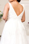 Vestido de novia de encaje bordado de Elizabeth K GL1902