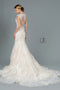 Embroidered Long Mermaid Wedding Dress by Elizabeth K GL1802