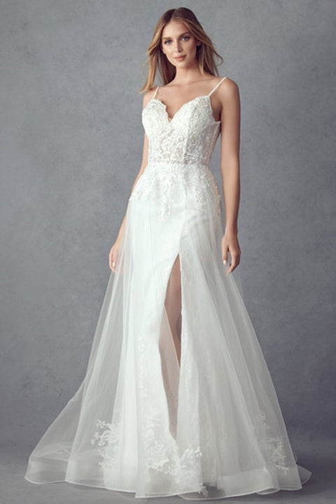 Sleeveless Embroidered Gown by Juliet 249