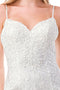 Mermaid Elegance: Sleeveless Embroidered Bridal Gown - Coya MS0023