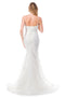 Mermaid Elegance: Sleeveless Embroidered Bridal Gown - Coya MS0023