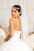 Strapless Embroidered Ball Gown by Elizabeth K GL3017