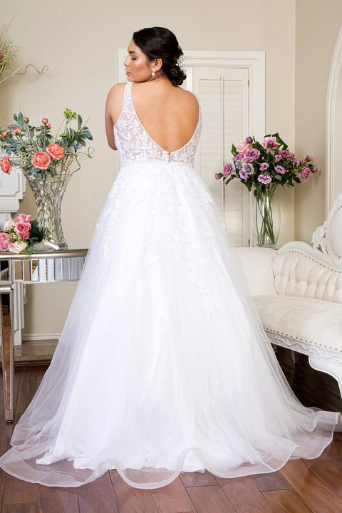 Embroidered Wedding Dress by Elizabeth K GL1949