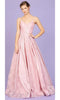 Eureka Fashion - 9001 Floral V Neck A-Line Dress