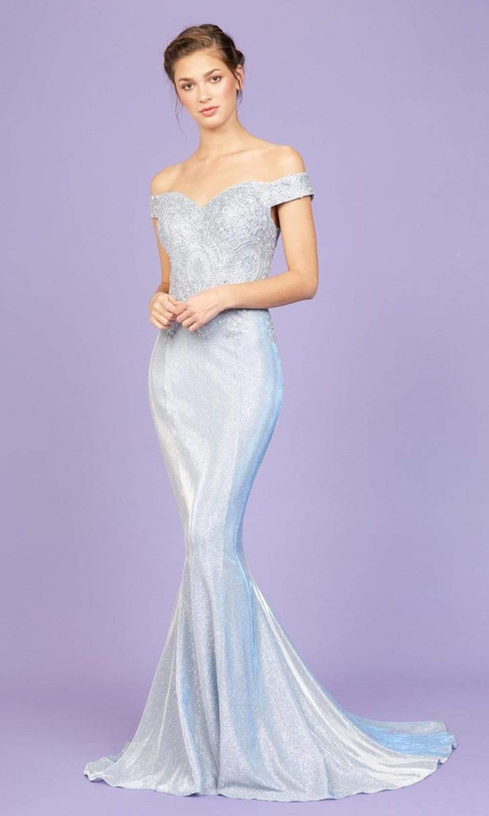 eureka fashion dresses Slit Long Formal Glitter Prom Dress Eureka Fashion 9986 – The Dress Outlet main image 1