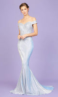 Eureka Fashion - 9306 Off Shoulder Mermaid Gown