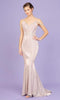 Eureka Fashion - 9811 Cold Shoulder V Neck Mermaid Dress