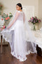 Elizabeth K GL1918's Fitted Wedding Gown with Lace Cape