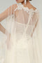 Elizabeth K GL1918's Fitted Wedding Gown with Lace Cape